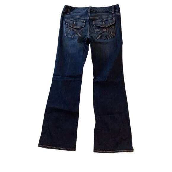 Tommy Hilfiger Freedom Boot Blue Denim Jeans Size 6S Low Rise Stretch - Picture 2 of 13